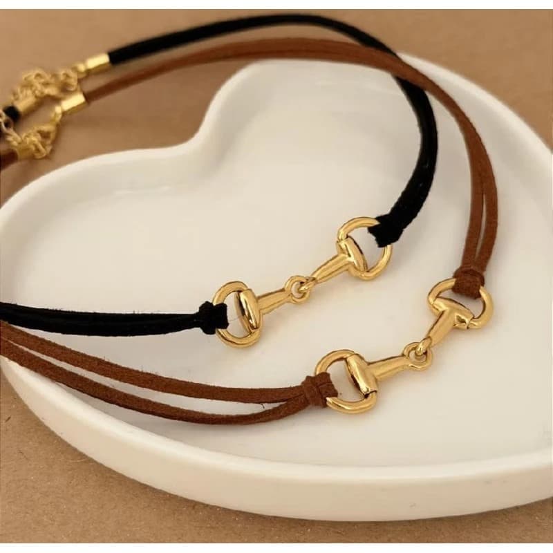 Gargantilha Country Bridão Dourado Ajustável Colar Feminino Boiadeira Cowgirl Vaqueira