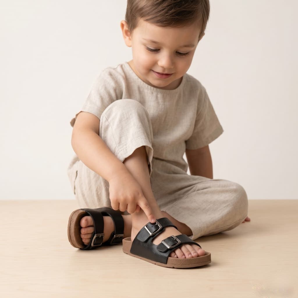 Sandália Infantil Papete Birken Cofortavel com Fivela ajustavel
