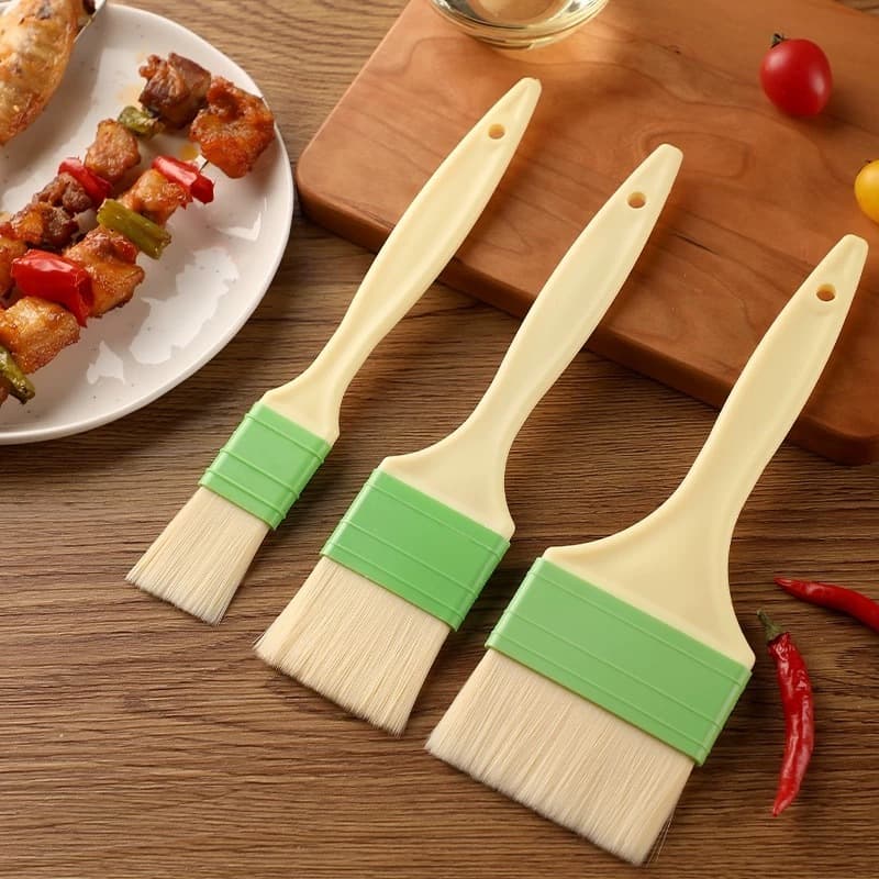 Kit 3 Pinceis Culinário Profissional Para Oléo Cozinha Cooking Brushes for Oil Kitchen Barbecue
