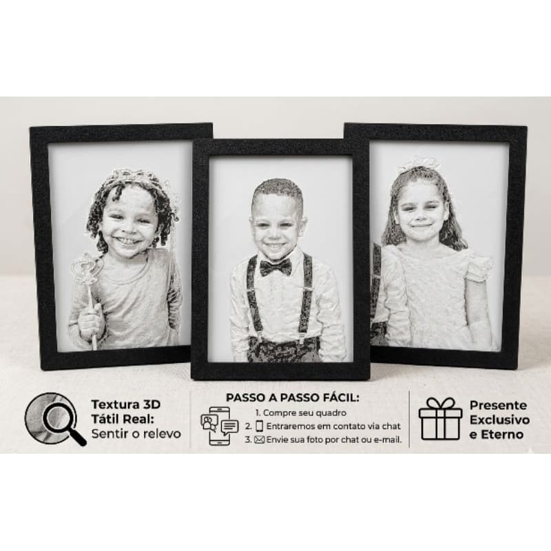 Quadro Personalizado em Impressão 3D (Exclusivo)