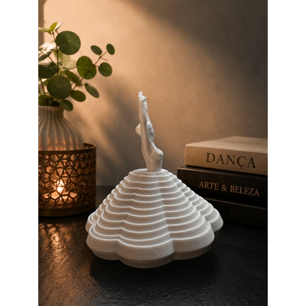 Brinquedo Bailarina Dançarina Ballet Fidget Toy Sensorial Giratória | Antiestresse Decorativa
