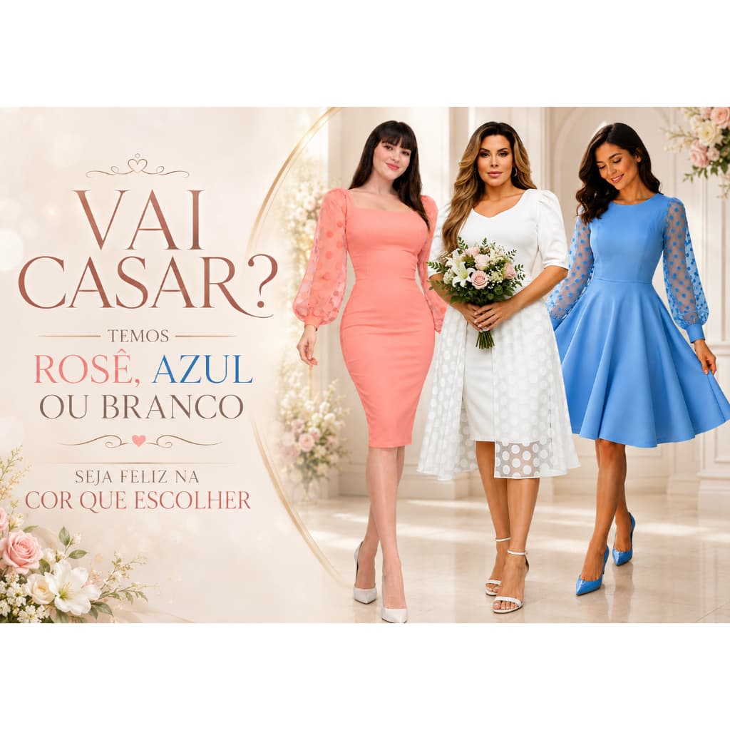 VESTIDO PARA CASAMENTO CIVIL OFF-WHITE BRANCO OU ROSÊ MANGA TULE DE BOLINHAS POÁ OU RENDA NOIVA CURTO ANO NOVO REVEILLON