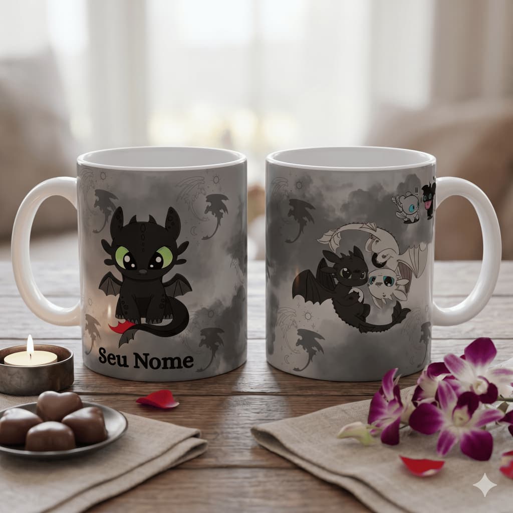 Kit 2 Canecas Personalizada Casal Presente Dia dos Namorados Banguela