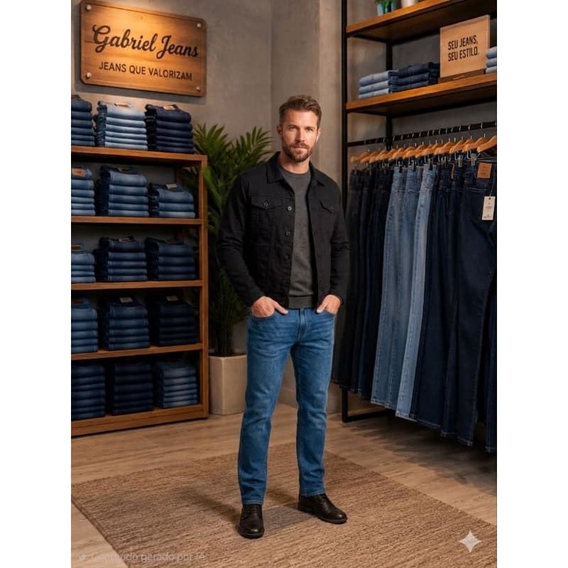 jaqueta masculina jeans azul e sarja preta lançamento inverno 2022