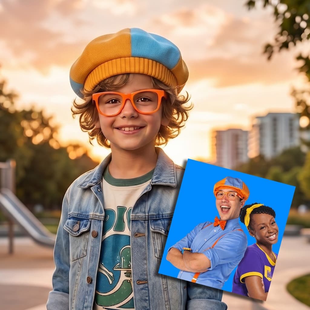 10 Óculos Blippi Cor Laranja Promo Envio Rápido