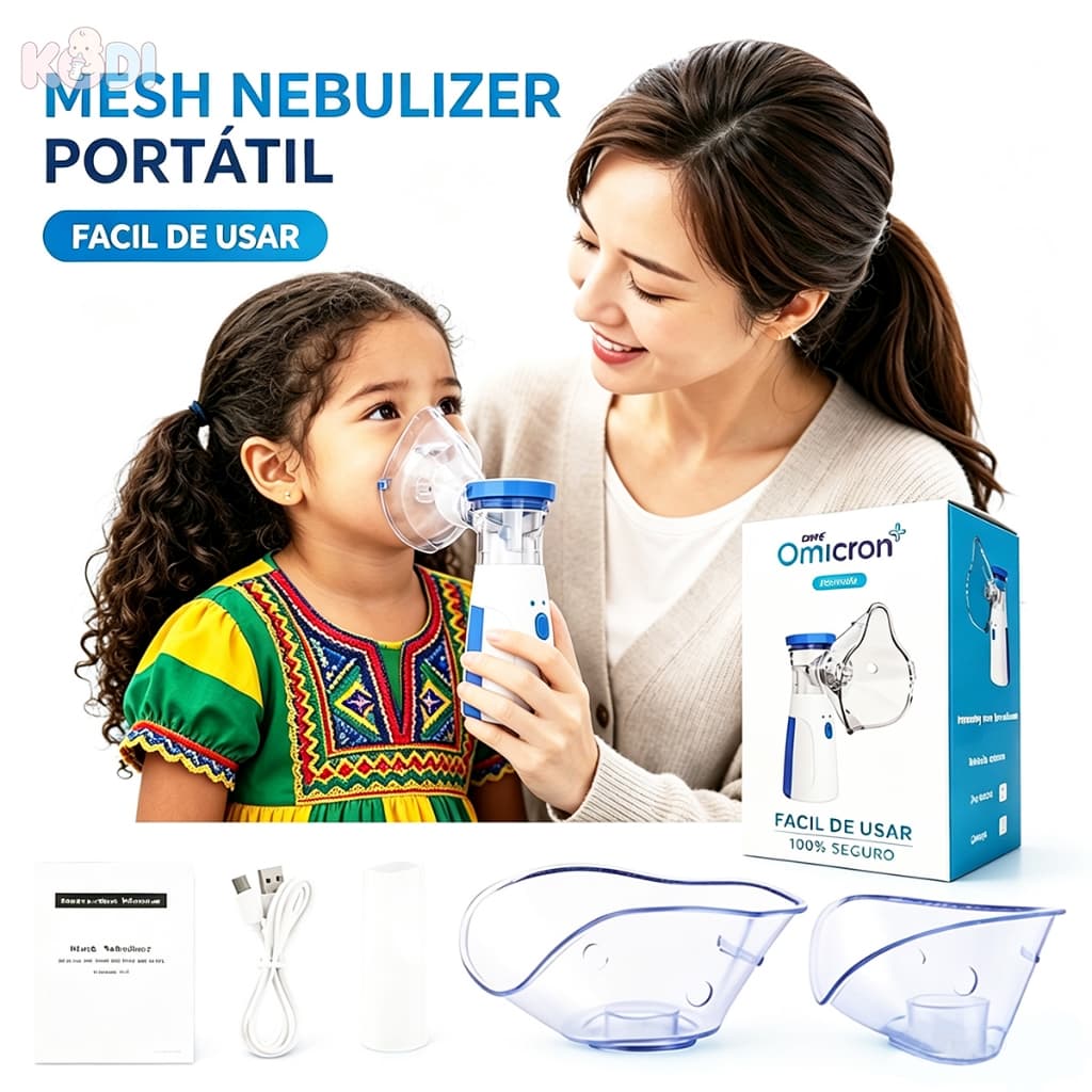 Inalador Nebulizador Portátil Ultrassônico Atomizador De Baixo Nó Para Crianças E Adultos -N11