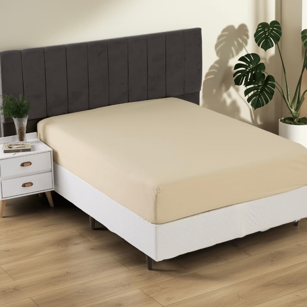 Lençol Queen Avulso Elástico Alto 40cm 300 Fios 100% Algodão