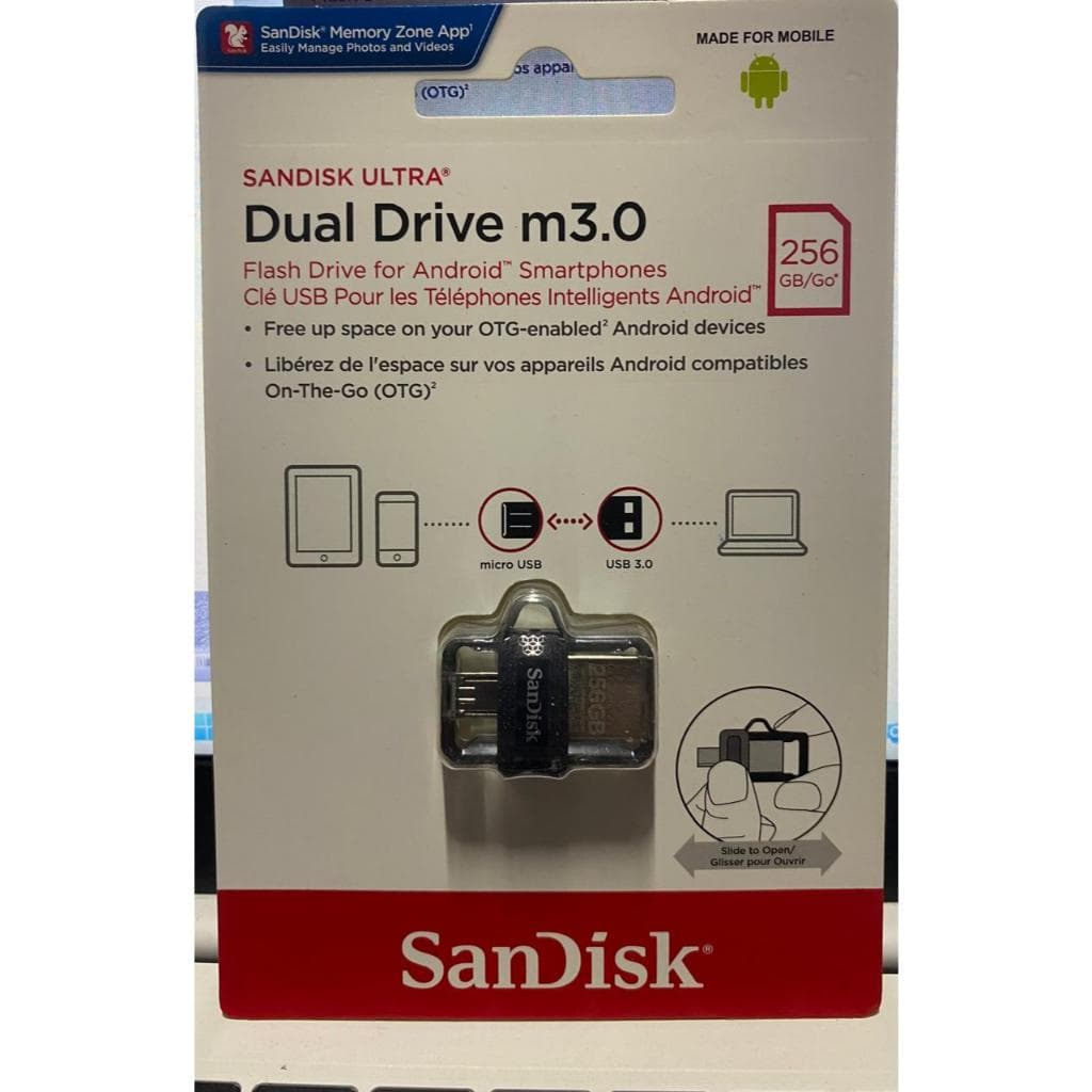 Pen Drive Sandisk Ultra Dual Drive M3.0 256gb.