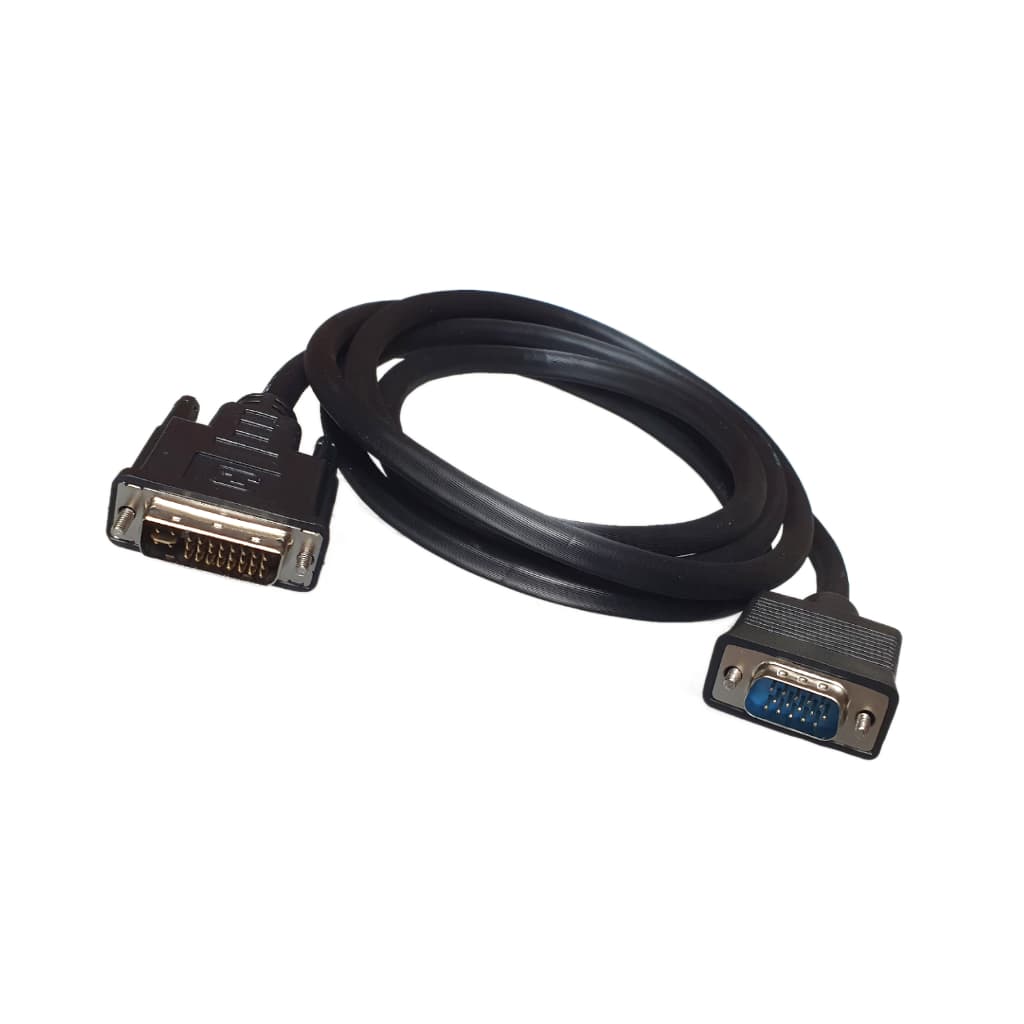 Cabo adaptador de Dvi-I 24+5 pinos para Vga Vídeo 1.8 Mts