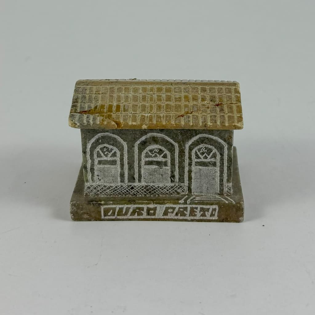 Enfeite casa casinha miniatura de pedra sabão lembrança de Ouro Preto