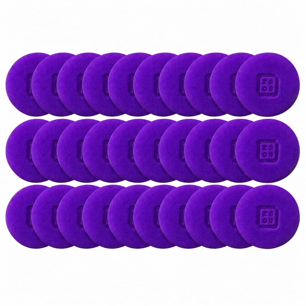 KIT 30 Aplicadores de Espuma para Estetica Veicular Cera Plastico Pneu  Pequeno 9,5x2cm zacs/ vonixx