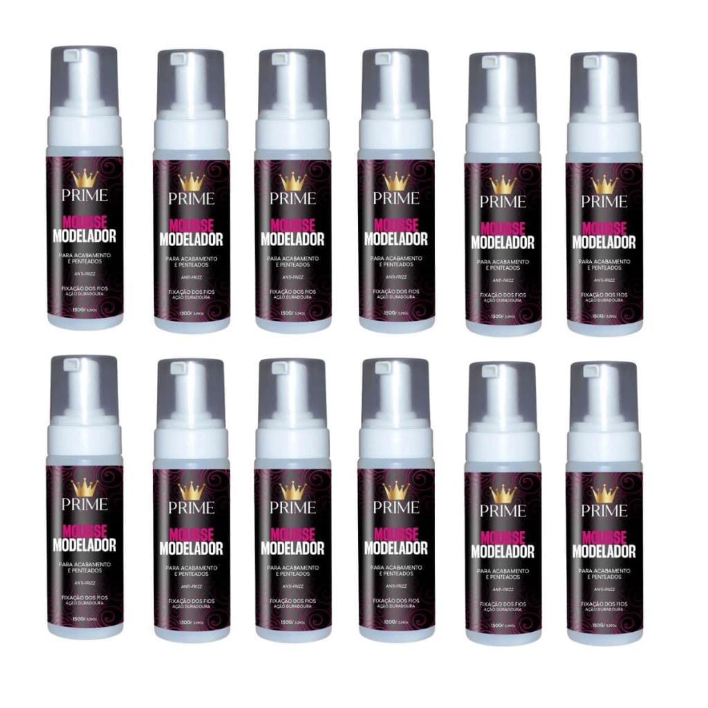 Kit Econômico - 12 Mousse Modelador Finalizador Prime 150g
