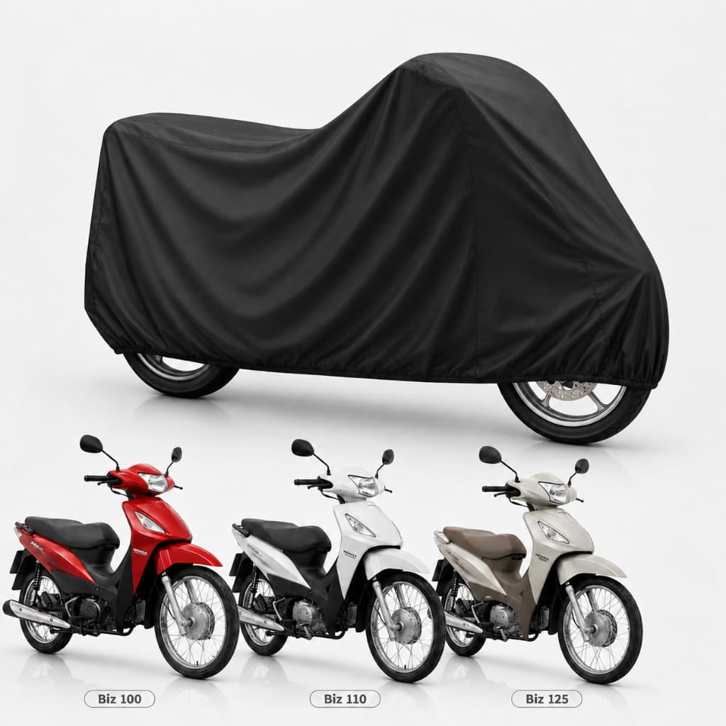 Capa Para Moto Honda Biz 100 110 125 Impermeável Proteção Sol Chuva Poeira