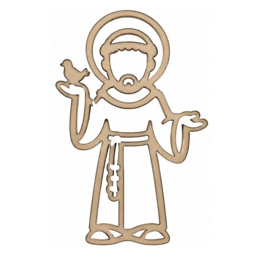 Arte Religiosa em MDF -São Francisco - Molduras Decoração MDF vários tamanhos