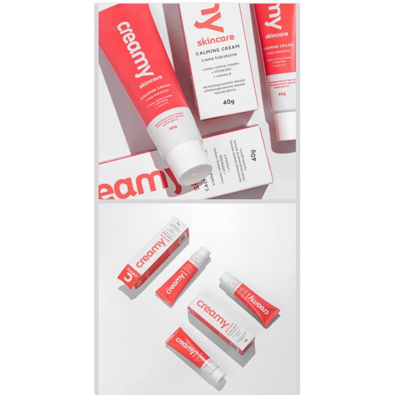 Skincare Creamy Calming Cream 40g Acalma a Pele Sensibilizada, Alívio Rápido em Casos de Vermelhidão