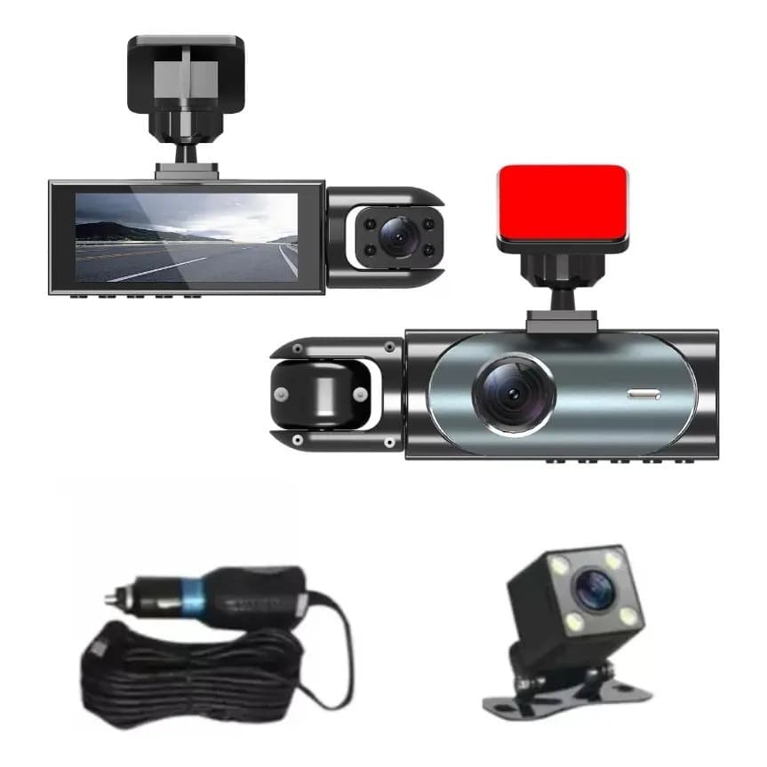 Câmera Automotiva Dvr Hd Wifi Premium Lente Dupla + Ré Não incluso cartão de memoria