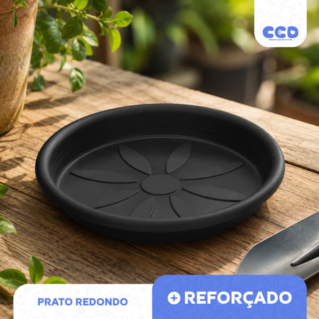 PRATO REDONDO PARA VASOS Nº 1, Nº 2, Nº 3 OU Nº 4