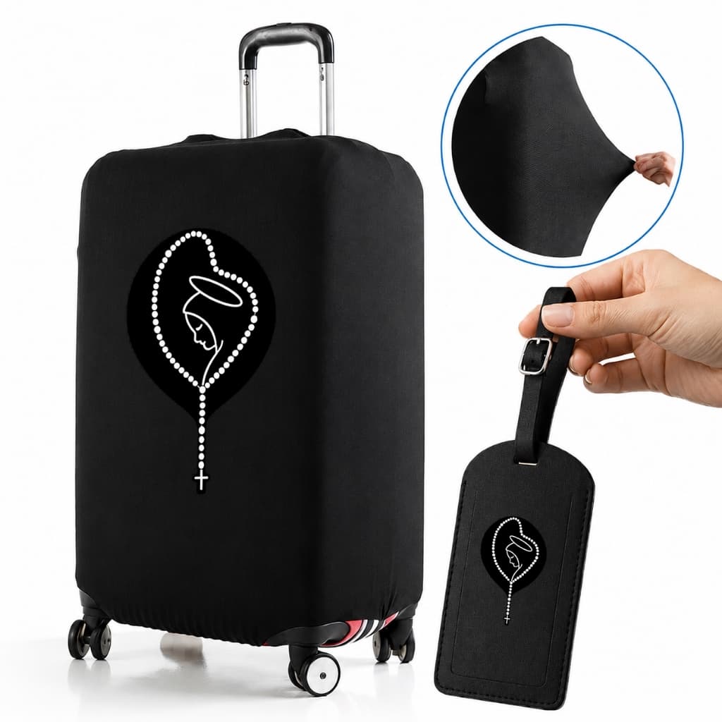 Capa De Mala 8 a 23KG P-M-G Aparecida Personalizada Protetor Bagagem Para Viagem Protetora Grande