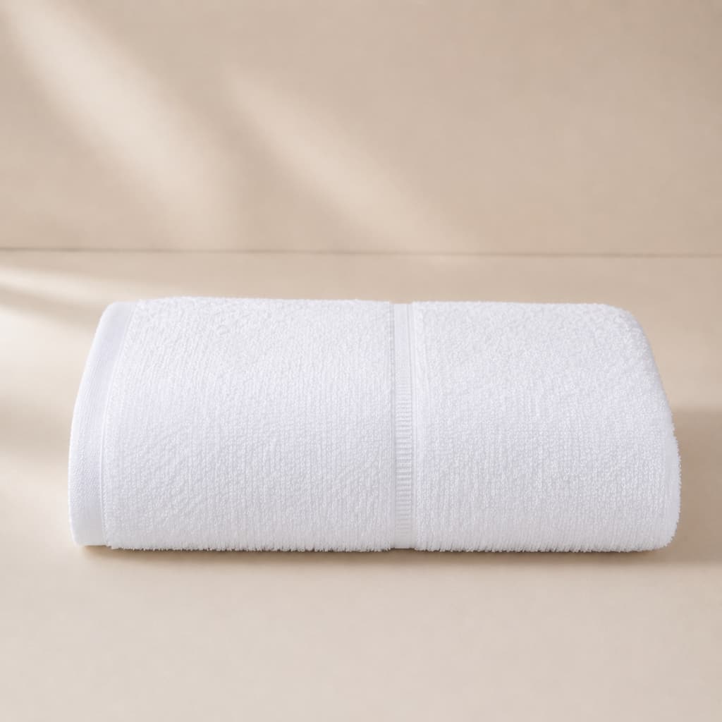 Toalha de Banho Branca 100% Algodão Alta Absorção Kit Toalhas Brancas Hotel Pousada SPA Toalha Banhão Grande Branca