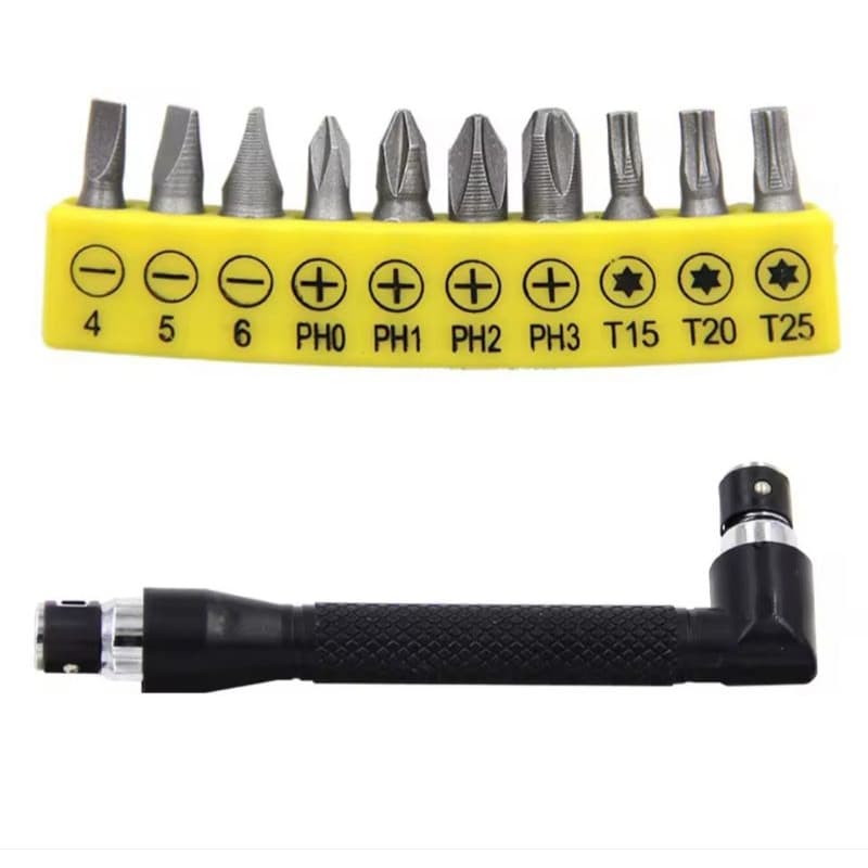 kit Bits + Chave Ponta Dupla p/ Philips, Fenda e Torx