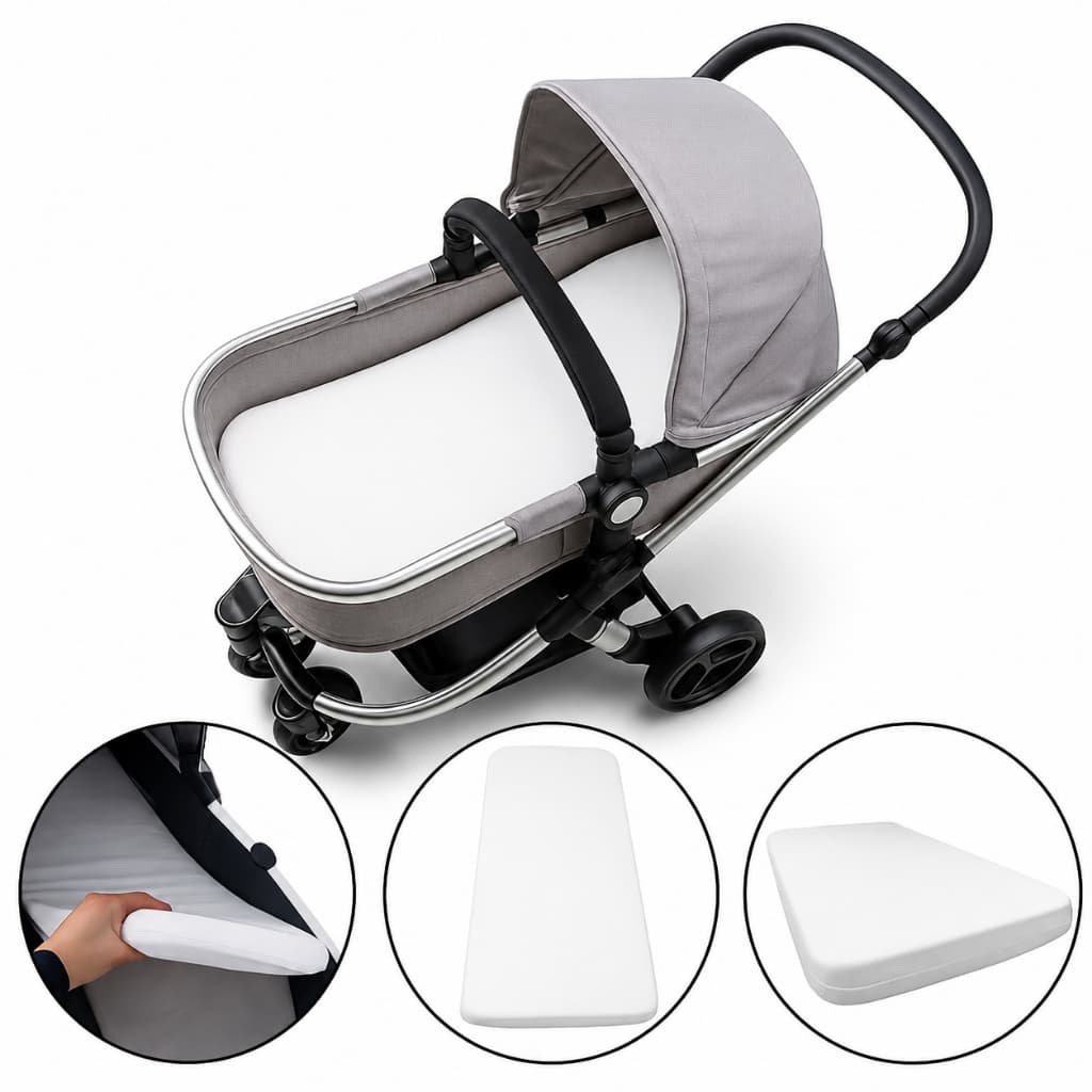 Colchão Para Carrinho Moisés De Bebe - Colchonete De Carrinho Cores Variadas
