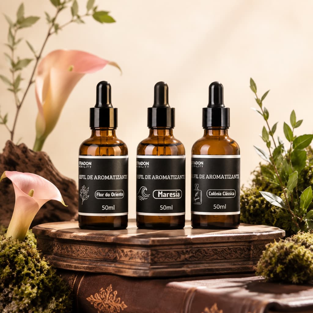 Refil Essência Aromatizadora Automotiva Colônia Masculina Oceano Floral Longa Duração
