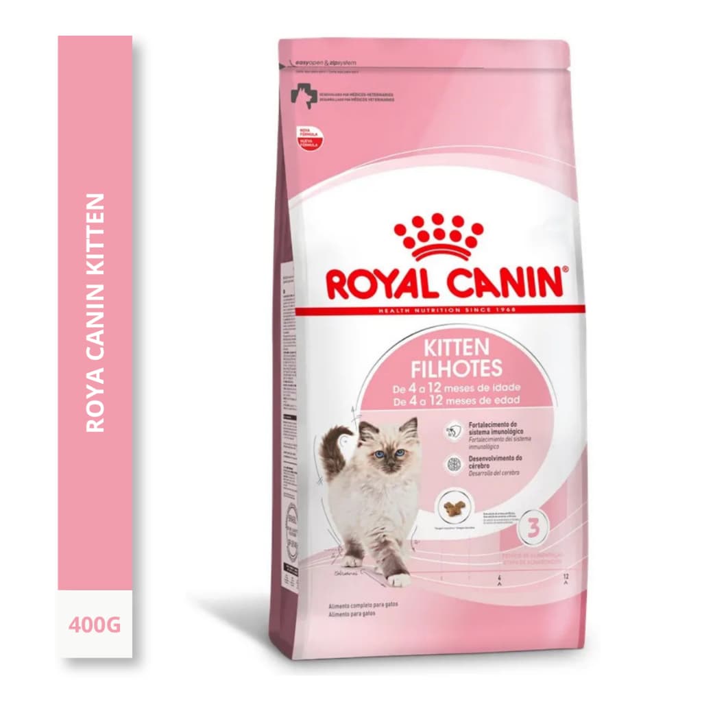 Ração Royal Canin Kitten Gatos Filhotes 12 Meses 400g
