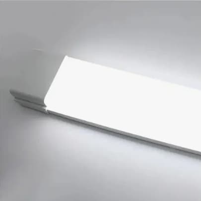 Luminária Linear LED 120cm 80W Branco Frio Slim Bivolt Sobrepor