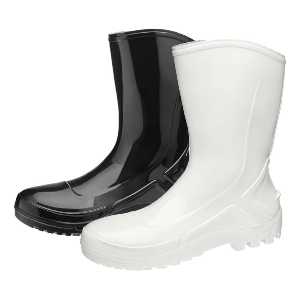 Galocha de PVC Bota Marluvas 110Flex Preta/Branca Bota de Açougueiro Limpeza