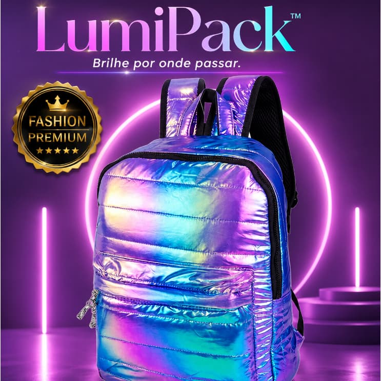LumiPack™ — Brilhe Por Onde Passar