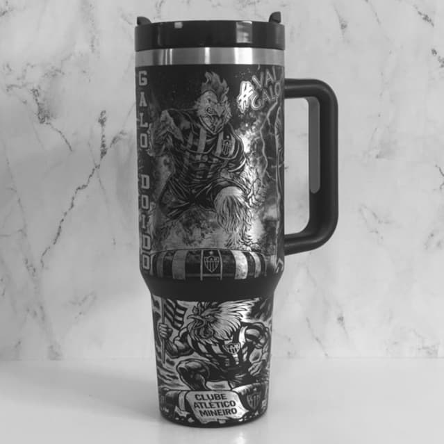 Garrafa Térmica do Galo 1.200 ml Personalizado Gravação 360° a Laser