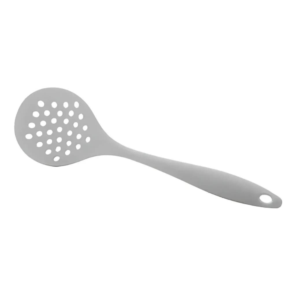 Escumadeira Silicone Cinza Mimo Escumadeira