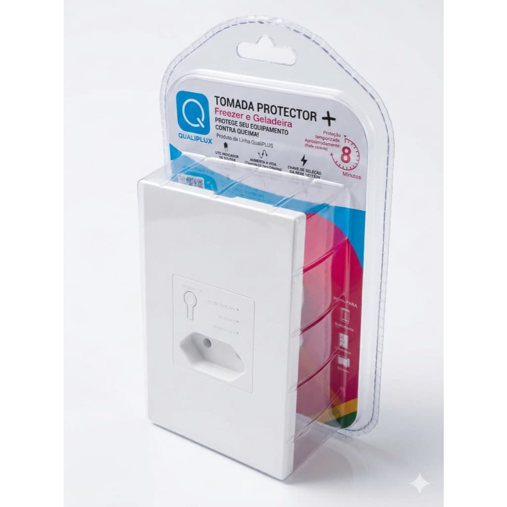Protetor Eletrônico DPS Qualitronix - Tomada Contra Surtos e Raios