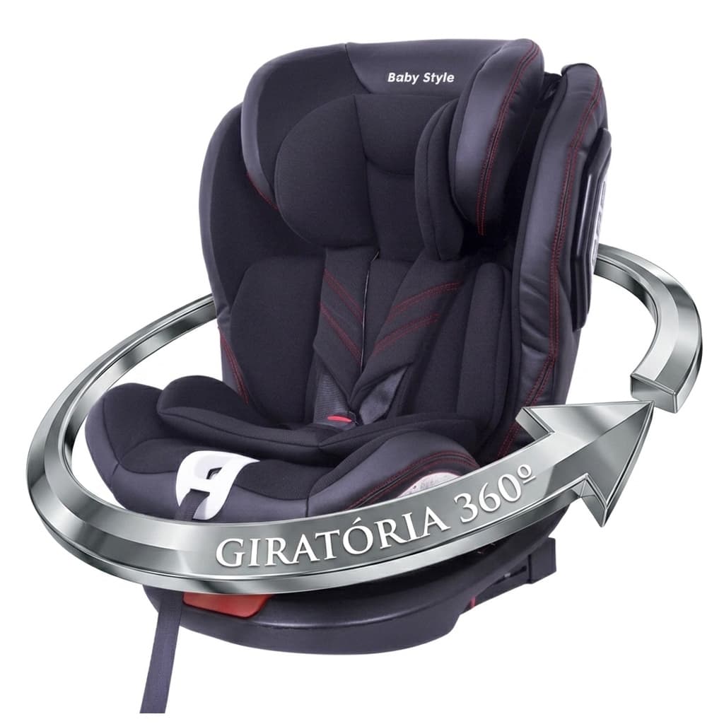 Cadeirinha de Carro Bebê Giratória 360º Isofix Cadeira Auto 4 Posições Reclinável 0 a 36kg INMETRO