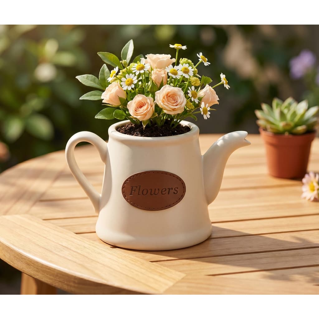 Bule Pequeno Elegance Decorativo - Ninho Flowers