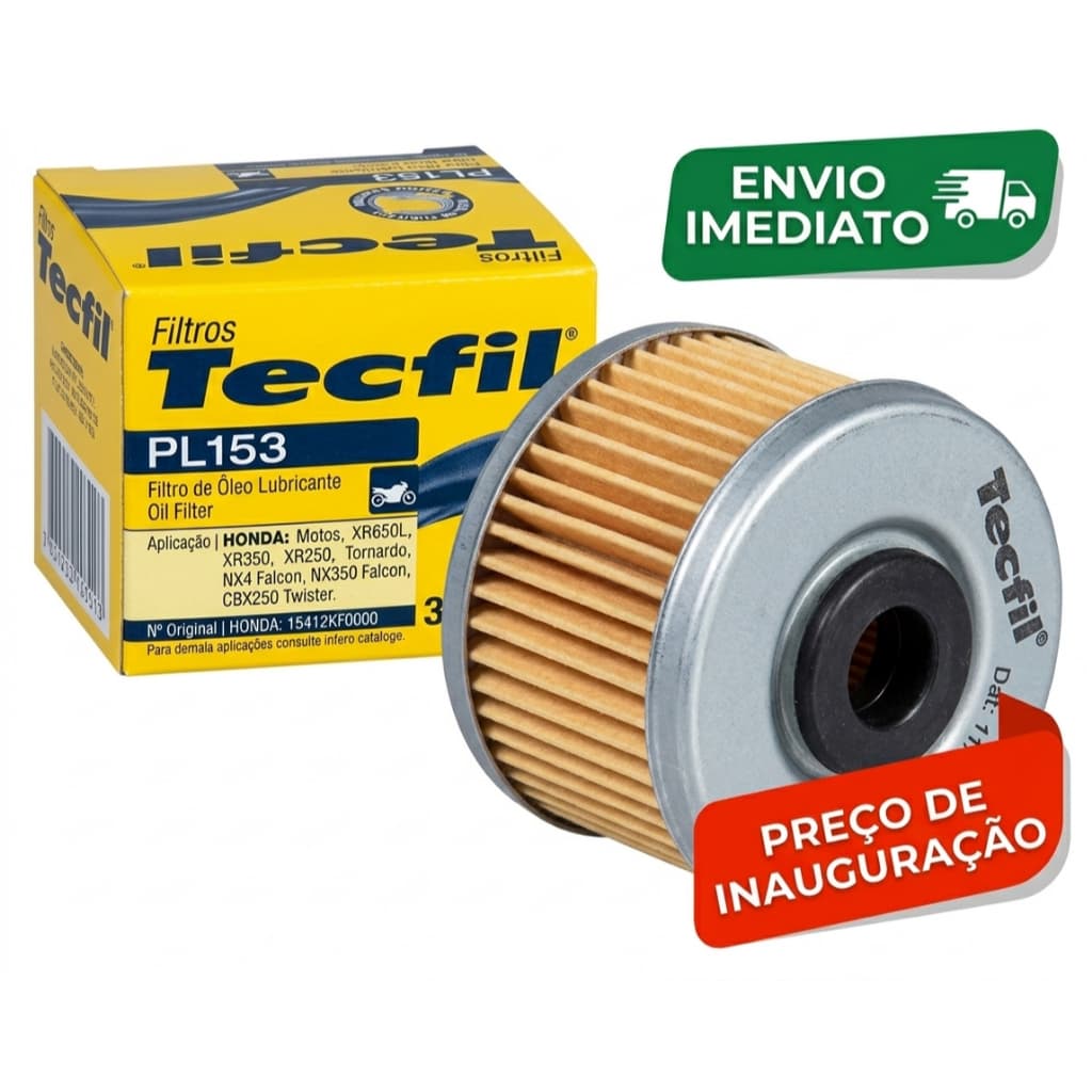 Filtro de Óleo Tecfil PL153 Honda CB 300F Twister XRE 300 XR 250