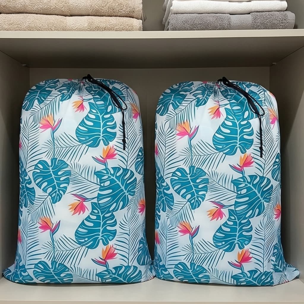 Saco de Roupa Suja Grande Organizador de Lavanderia Cesto Dobrável Resistente Reforçado Multiuso Banheiro e Quarto