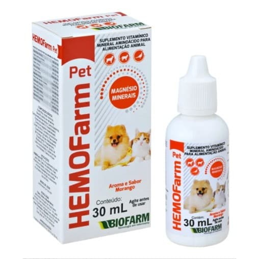 Hemofarm Suplemento Pet Cachorros Gatos 60ml