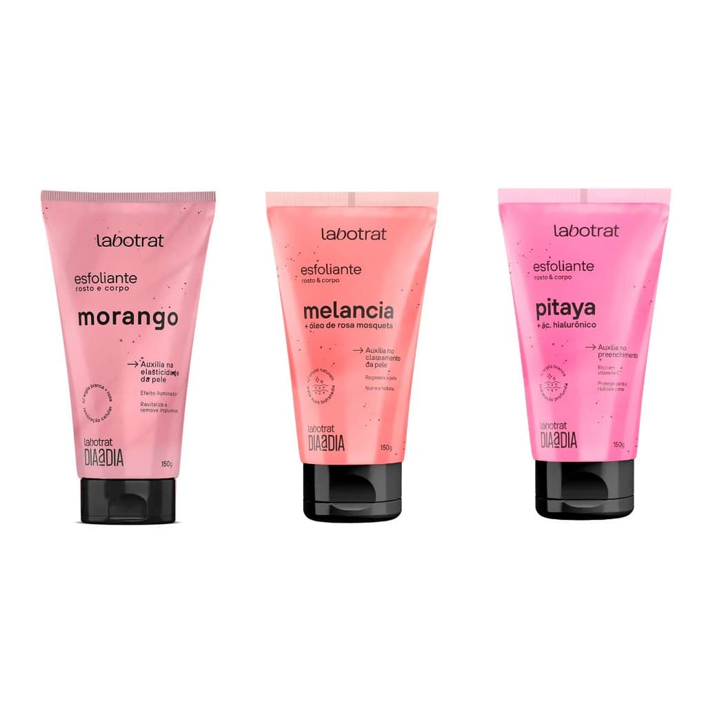 Esfoliante Facial Corporal Labotrat Dia a Dia 150g Morango Melancia Pitaya