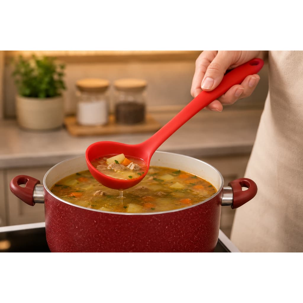 CONCHA DE SILICONE VERMELHA  30CM RESISTENTE 230°c