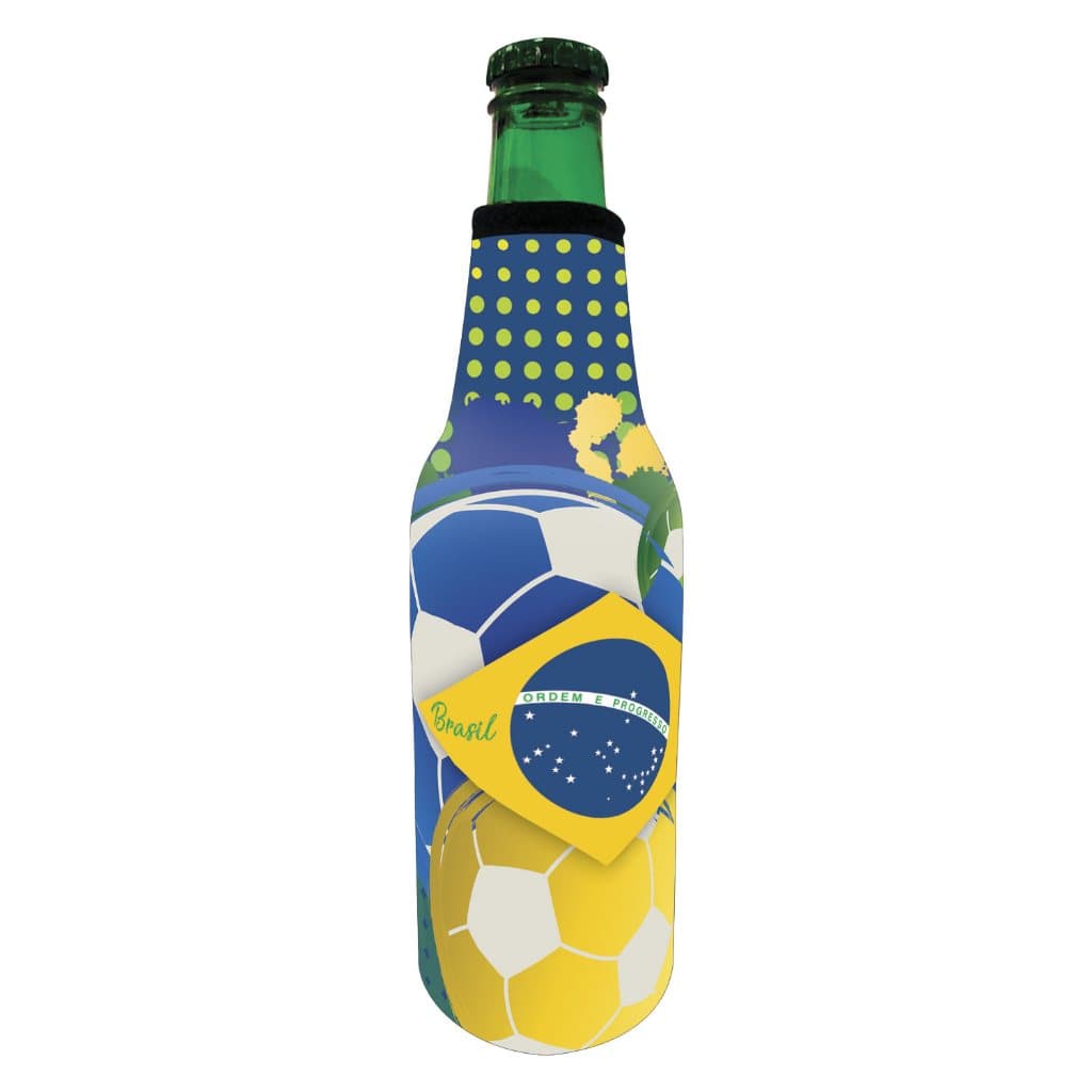 Porta Long Neck com zíper - termico - Brasil