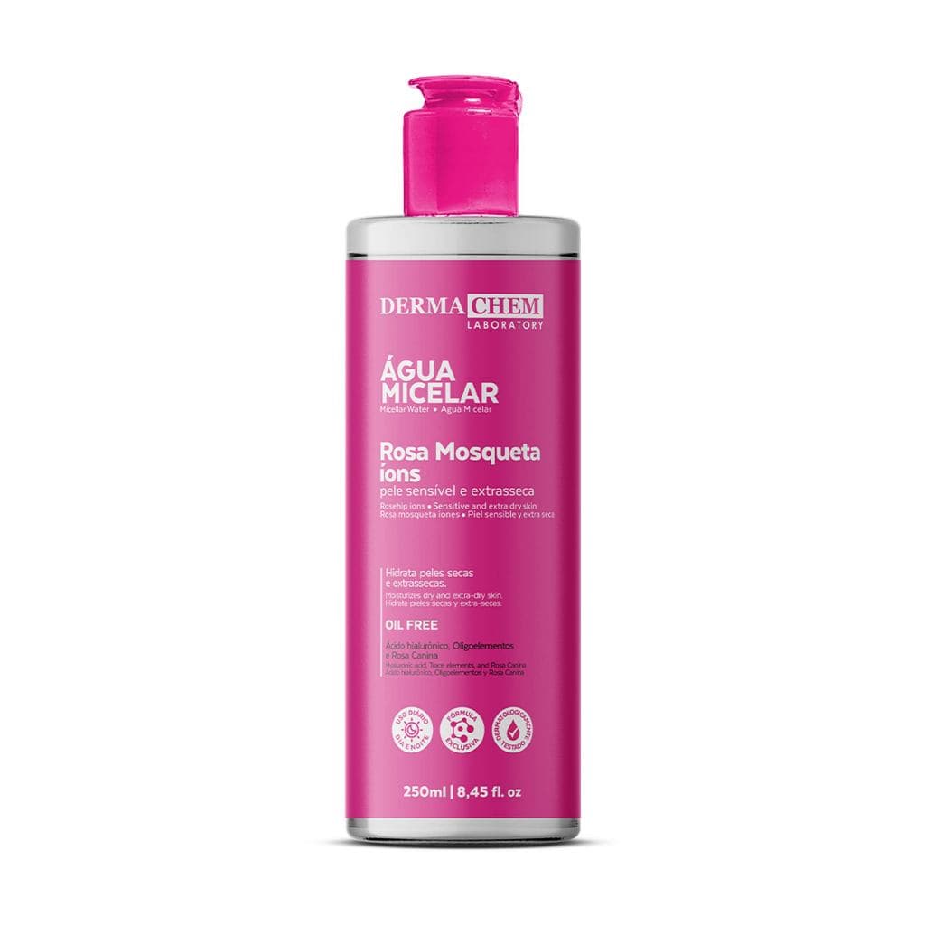 Água Micelar Rosa Mosqueta 250ml Dermachem