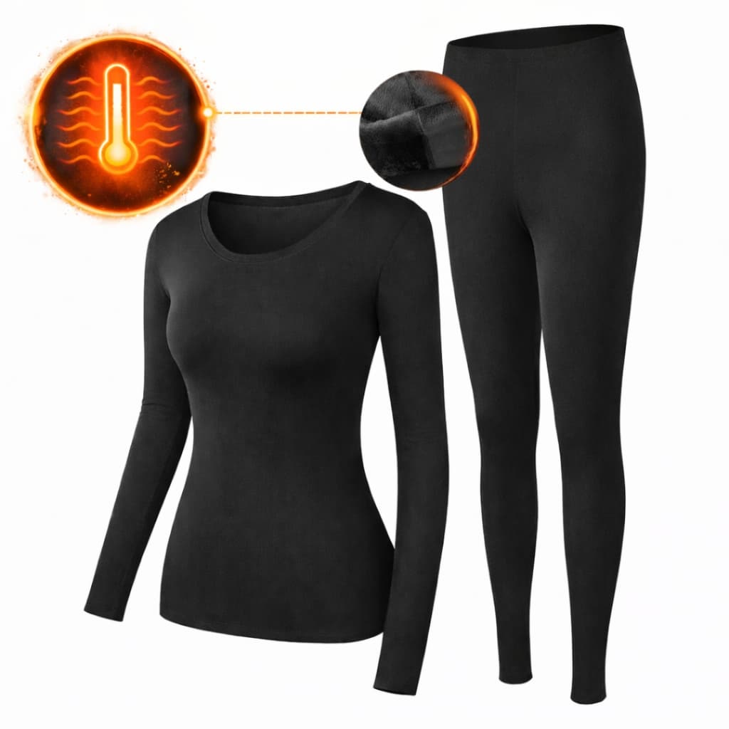 Kit Térmico Feminino Blusa + Meia Calça Fio 80 Roupa Quentinha, Segunda Pele Confortável PROMOÇÃO