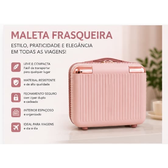 Maleta Frasqueira Premium Luxo Multiuso