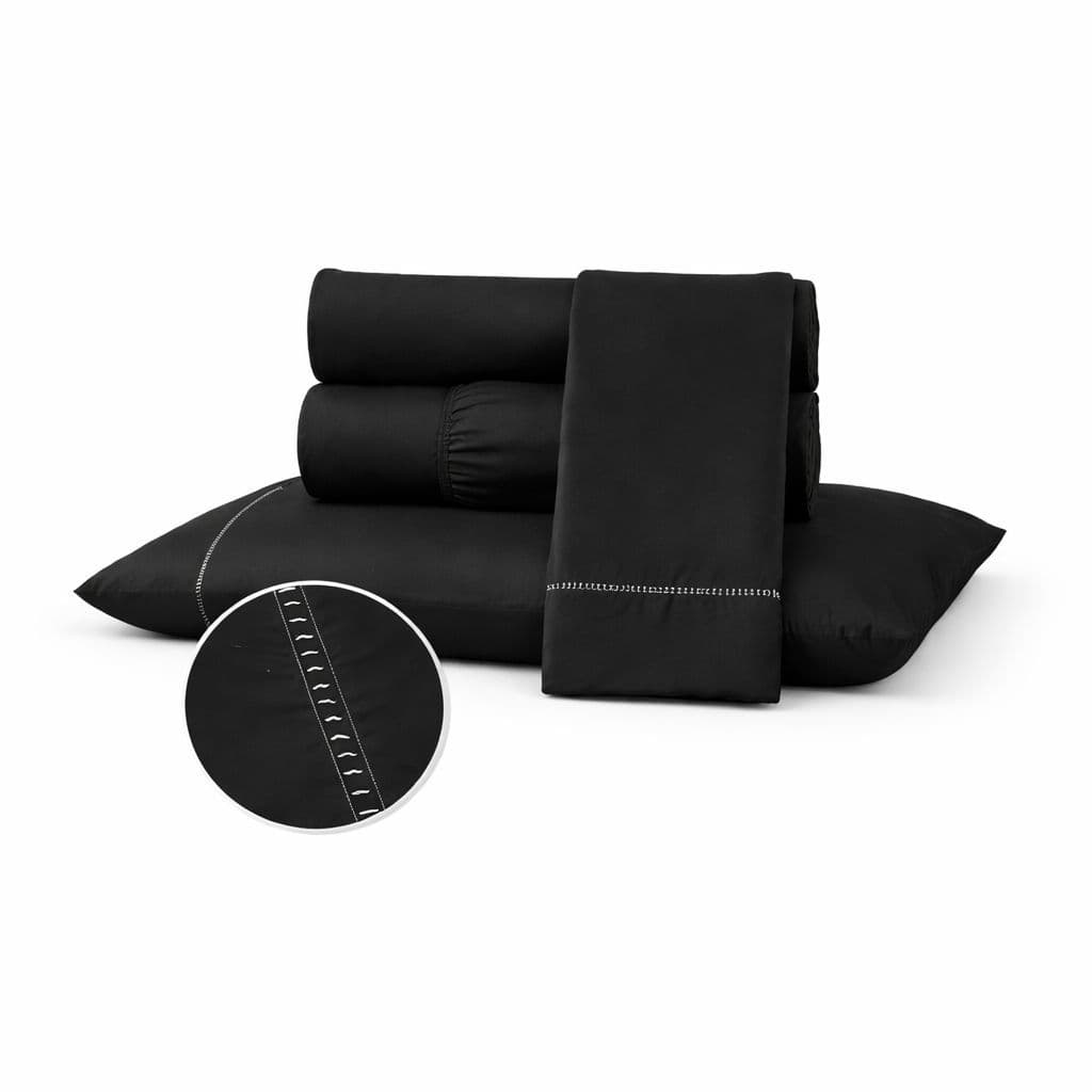 Jogo de Lençol 400 Fios Premium Liso Com Elástico Micropercal 2 e 3 Peças Casal Queen King Solteiro