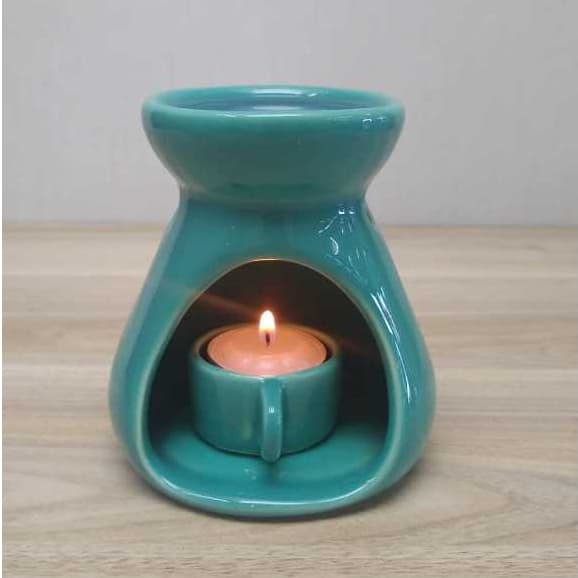 Difusor Aromatizador Rechaud À Vela - Cerâmica Tiffany Grande