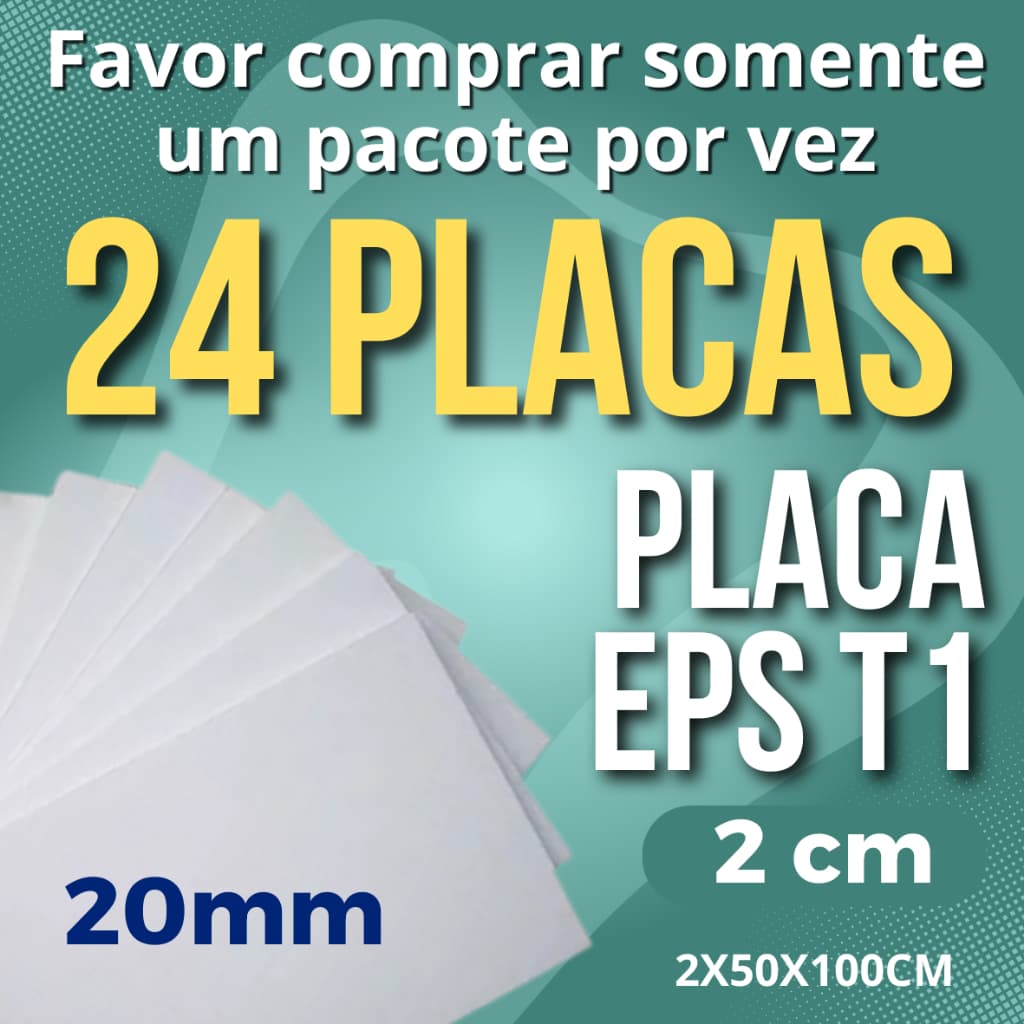 24 PLACAS FORRO EPS ANTICHAMAS COM 2 CM DE ESPESSURA - TÉRMICO - PAREDE GESSO - ENVIO IMEDIATO