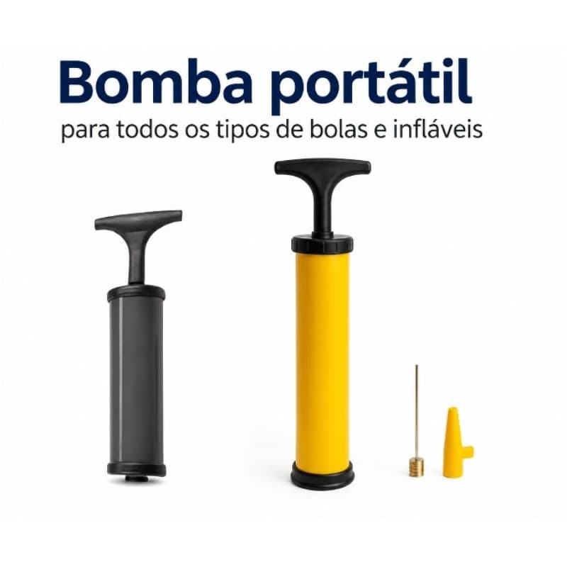 🚀 BOMBA DE AR PORTÁTIL PARA BOLAS E INFLÁVEIS