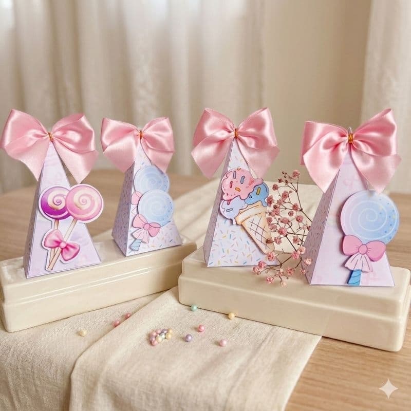 Kit Festa PEGUE E MONTE MUNDO DOCE | Caixinhas Personalizadas | Lembrancinha Infantil