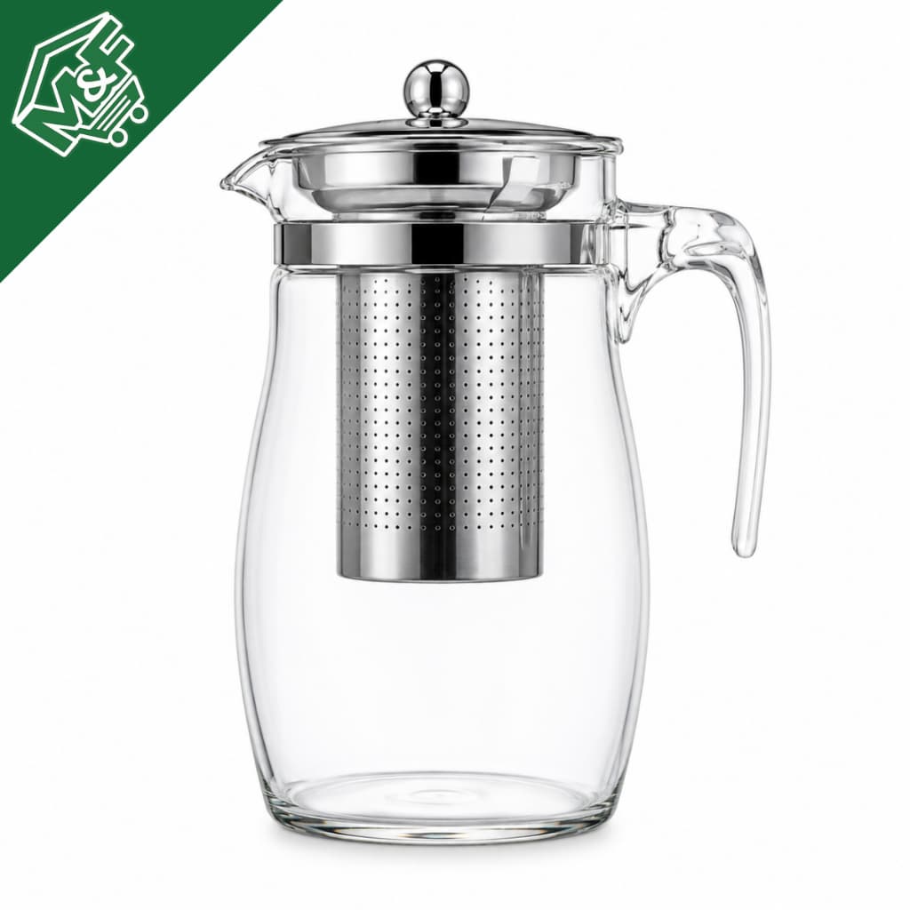 Chaleira Com Infusor De Vidro 900ml Para Chá Bule Borossilicato